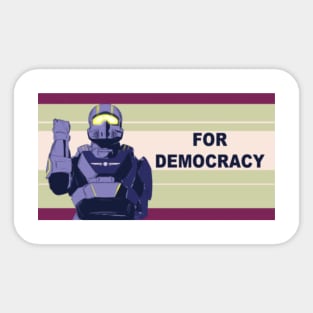 Helldivers 2 - For Democracy Sticker